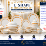 61 Pc Bone China Dinner Set (U748) – Premium Quality, Stylish & Elegant Dinnerware